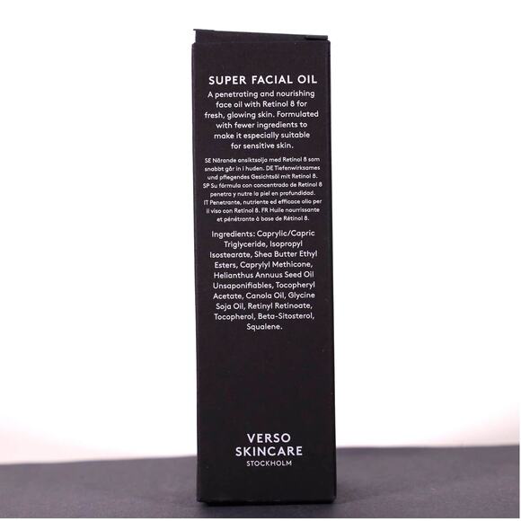 Verso Super Facial Oil with Retinol 8 - 1 fl oz/30ml - NIB - Picture 4 of 6